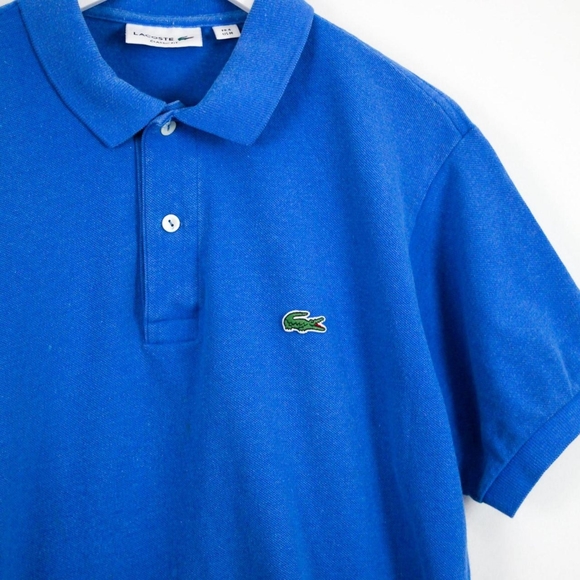 Lacoste Classic Fit Blue Small Logo Polo Shirt (Medium) - Picture 2 of 4